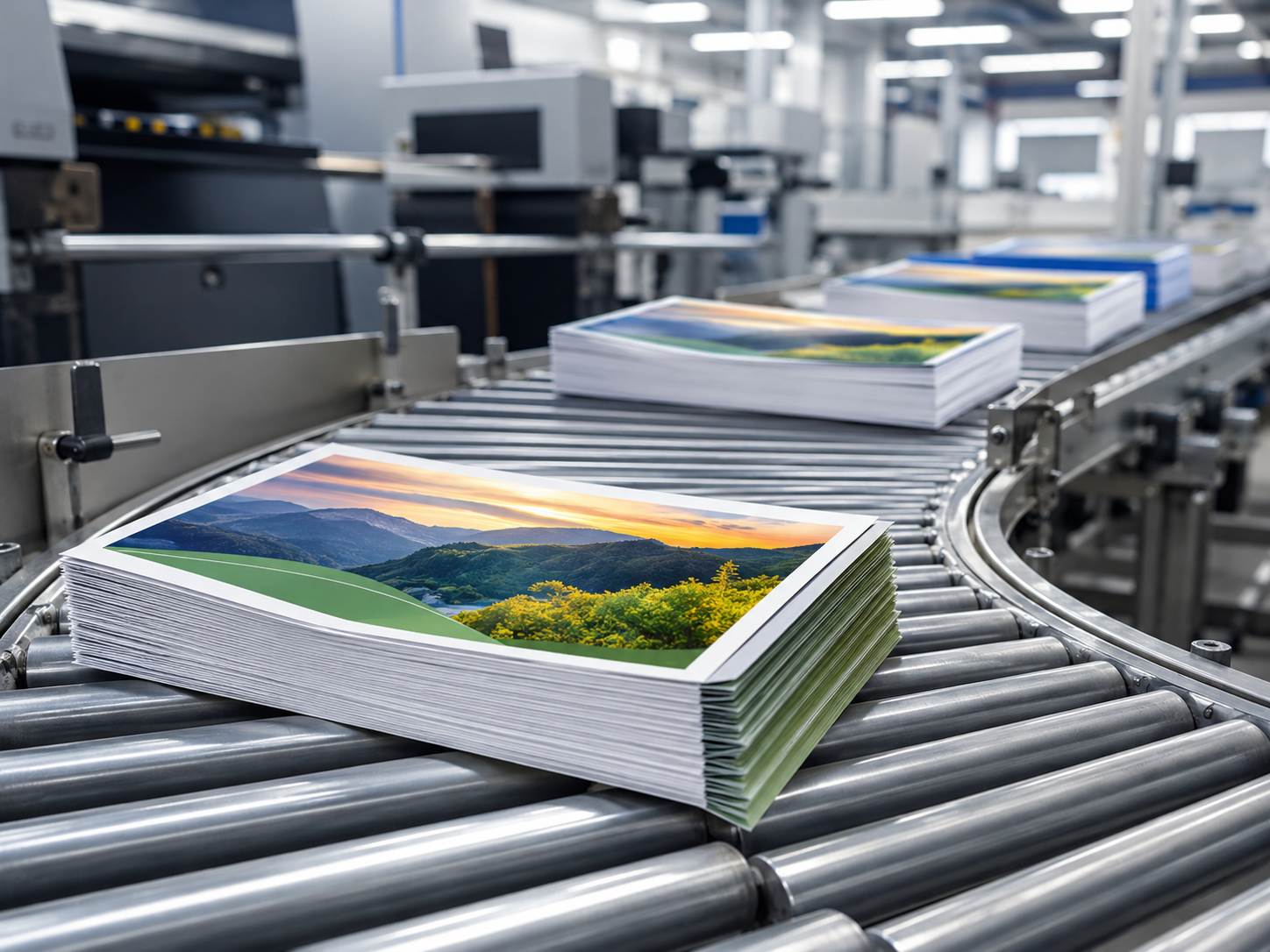 Ritiro del materiale pubblicitario in tipografia